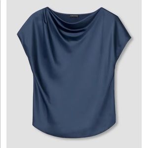 Viva boat neck top in navy